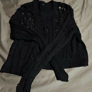 Black Knit Women's Sweater